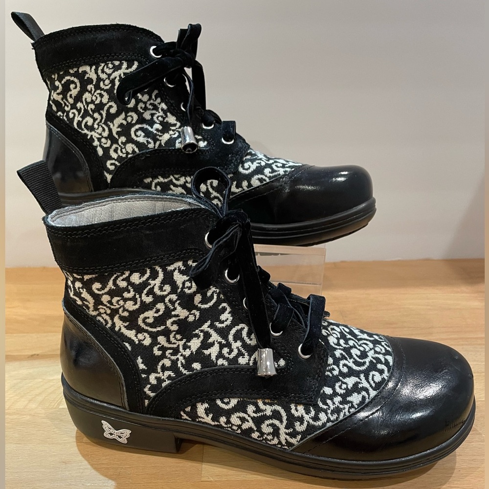 Alegria by PG leather & fabric boots